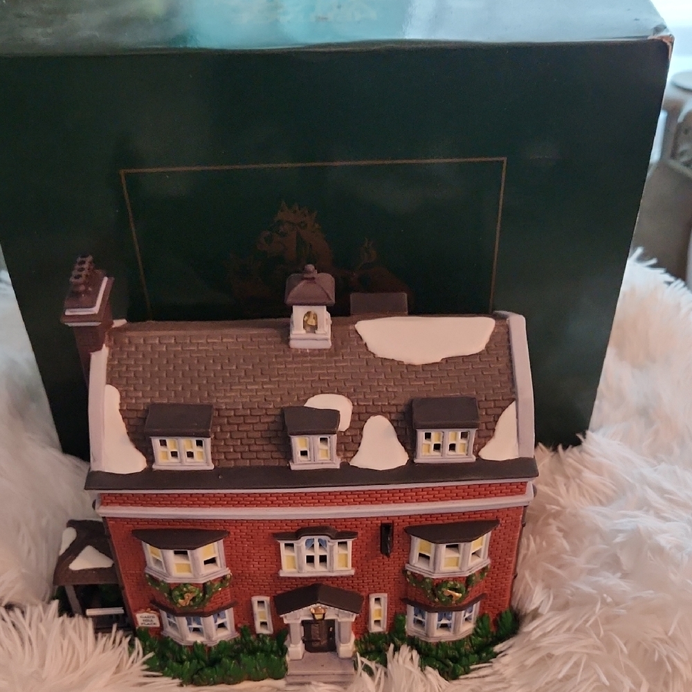 Charming Holiday Village House Decor - Red and White